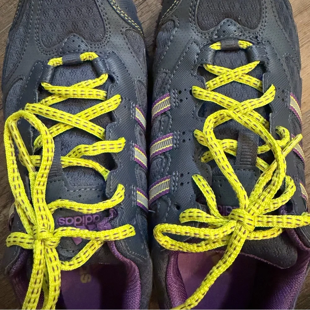 adidas Women’s 8 Kanadia TR Gray Purple‎ Athletic Shoes Running Hiking Outdoor